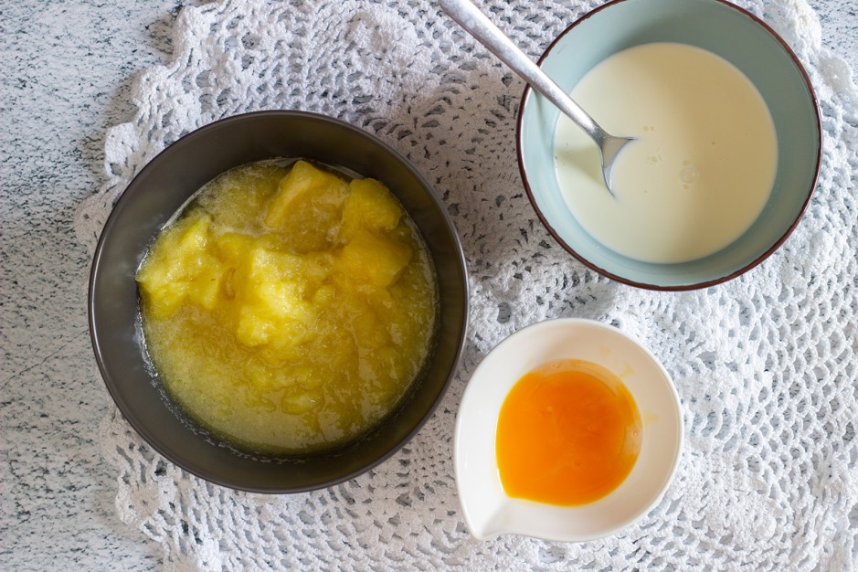 Ananas-Eis mit Ingwer