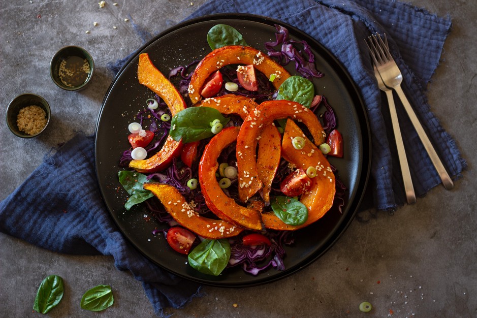 Asiatisch marinierter Kürbissalat