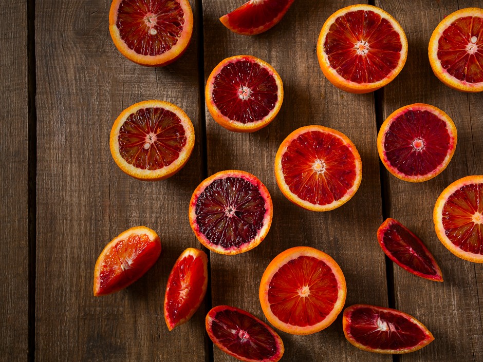 Die errötende Blutorange