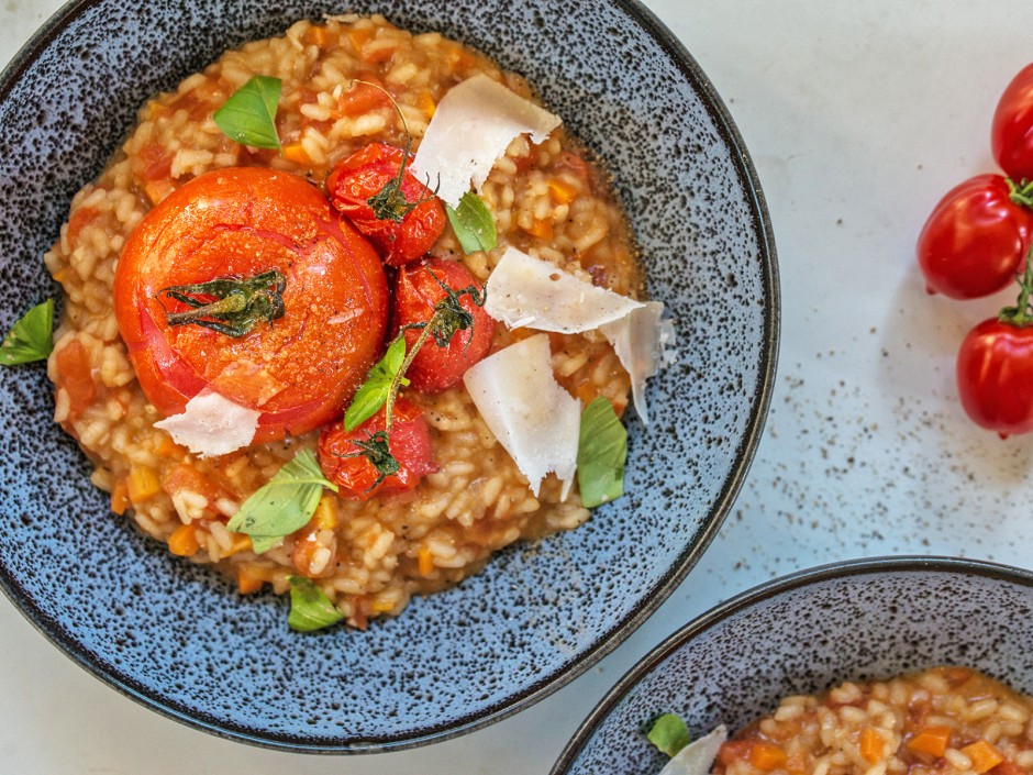 Cremiges Tomatenrisotto
