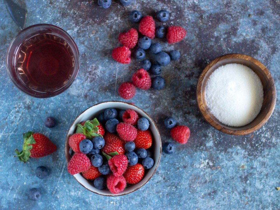 Tee-Tiramisu mit Beeren