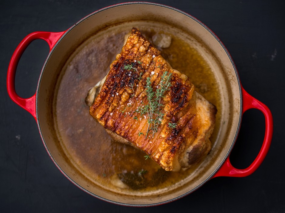 Schweinsbraten mit Semmelknödel