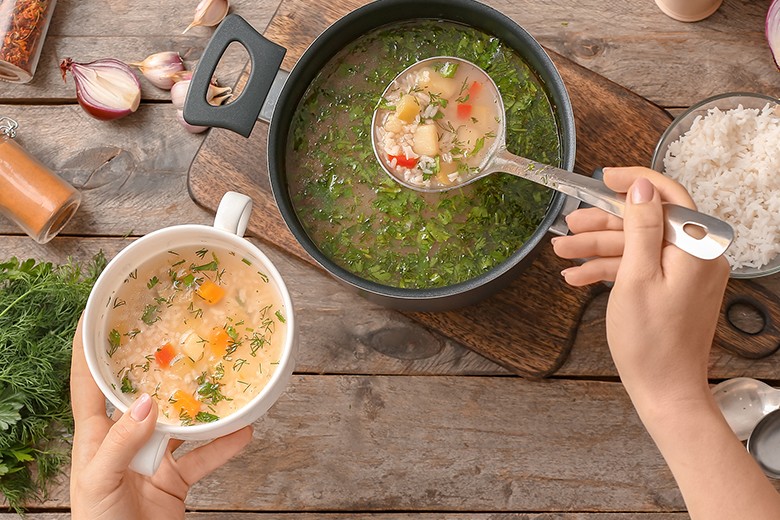 Reissuppe, schonend für Magen und Darm