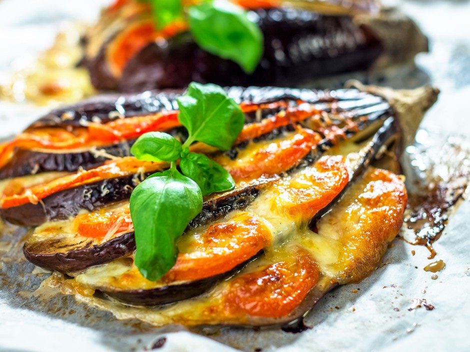 Zucchini und Auberginen