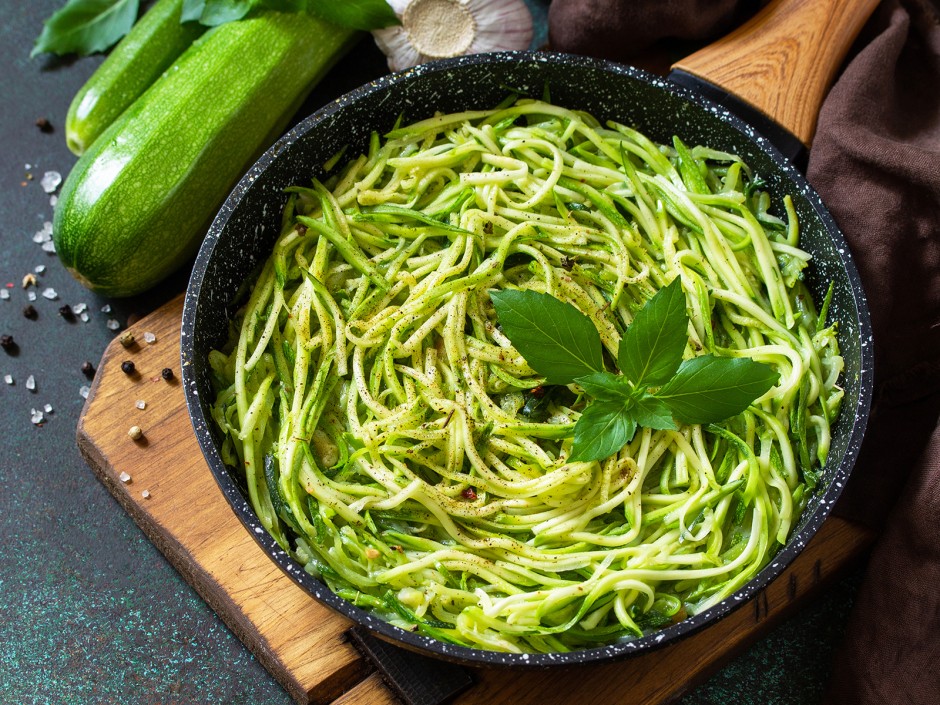 Zucchini und Auberginen