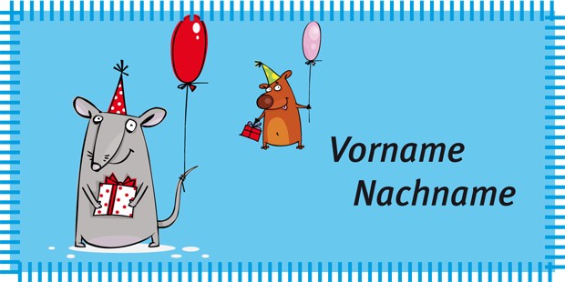 Tischkarten Kindergeburtstag