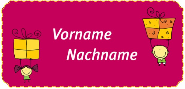 Tischkarten Kindergeburtstag