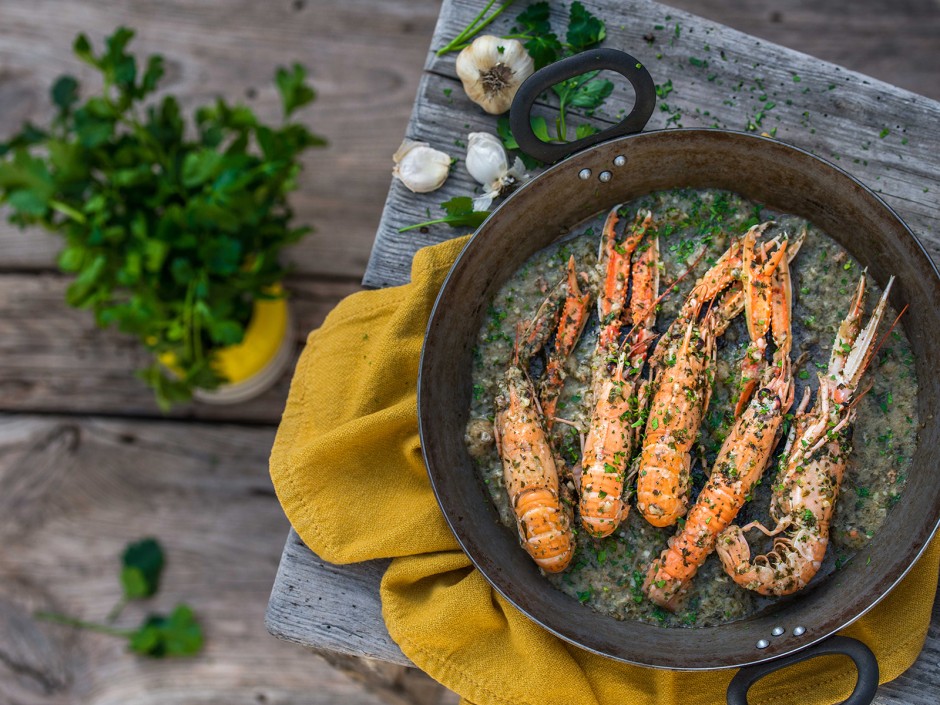 Scampi nach Buzara-Art