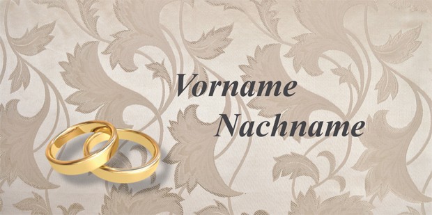 Tischkarten Silberne Hochzeit