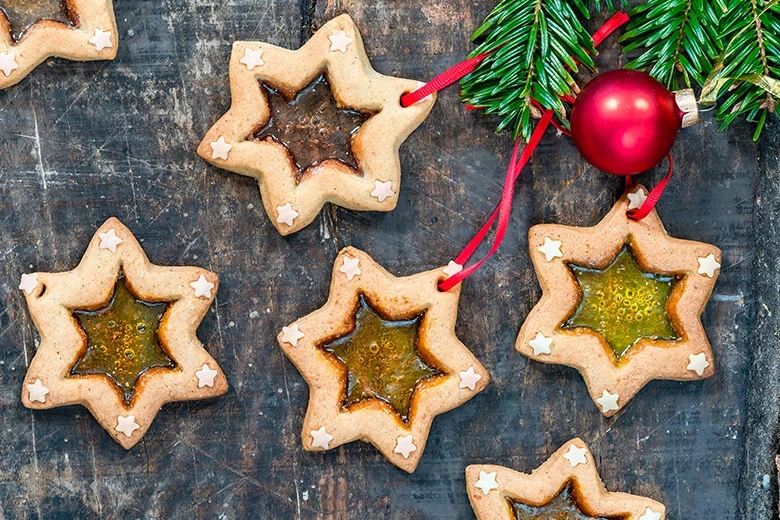 Essbaren Christbaumschmuck selber backen