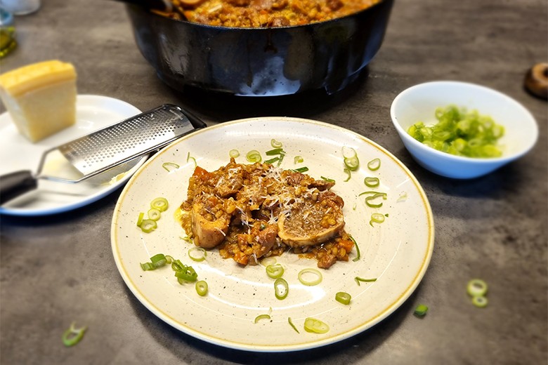 Ossobuco aus dem Dutch Oven