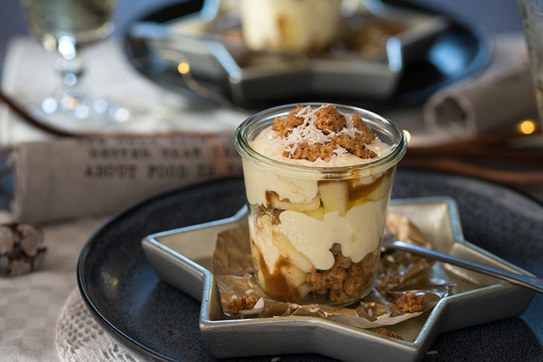 Bratapfeltiramisu im Glas