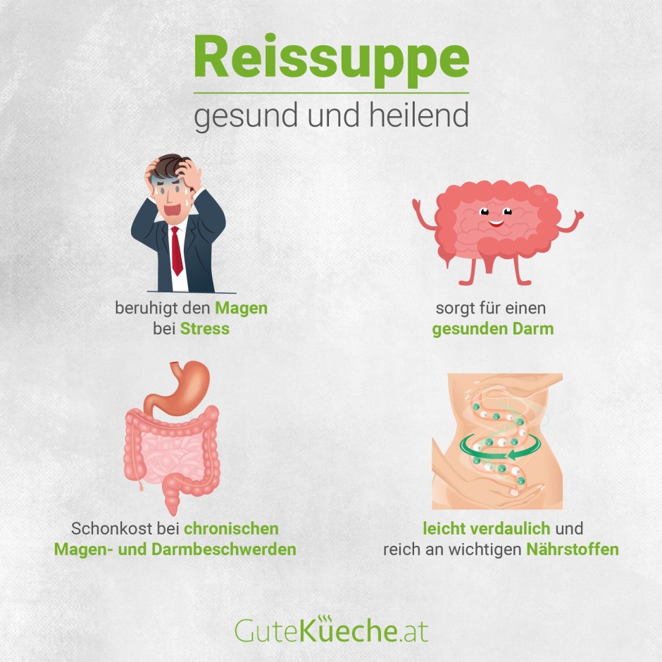 Reissuppe, schonend für Magen und Darm
