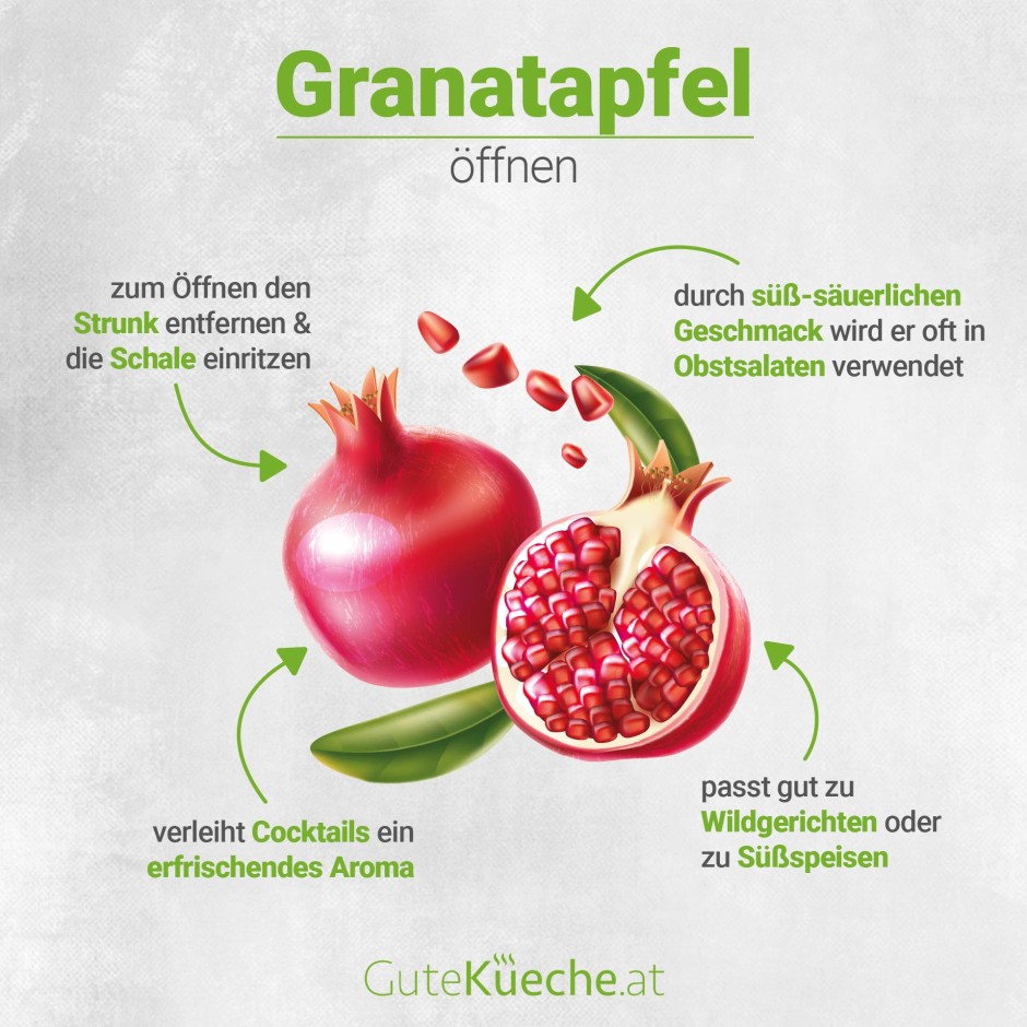 Granatapfel öffnen