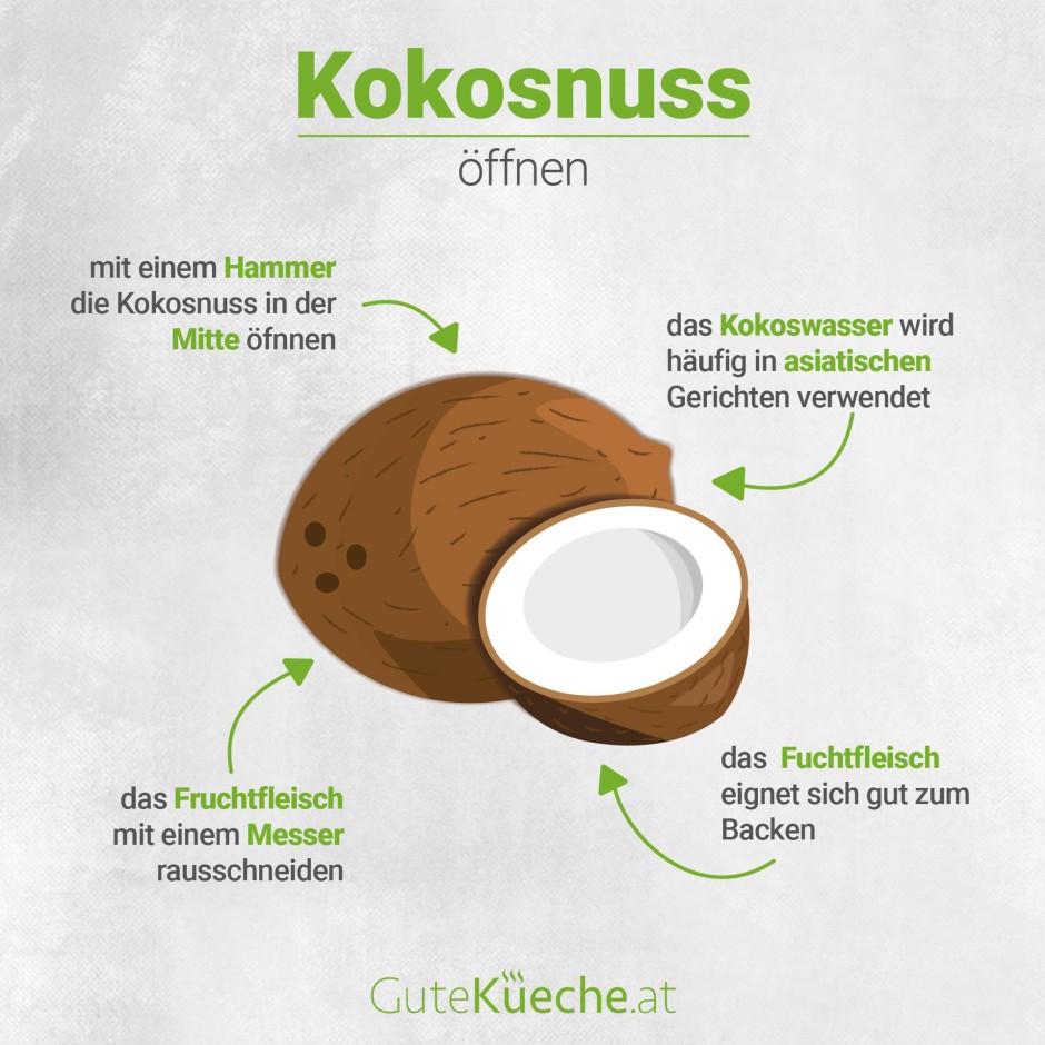 Kokosnuss öffnen
