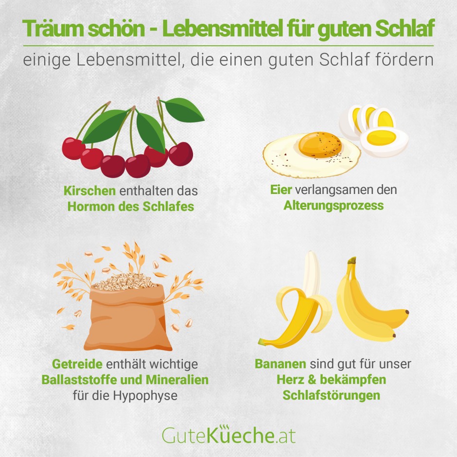 Träum schön - Lebensmittel für guten Schlaf