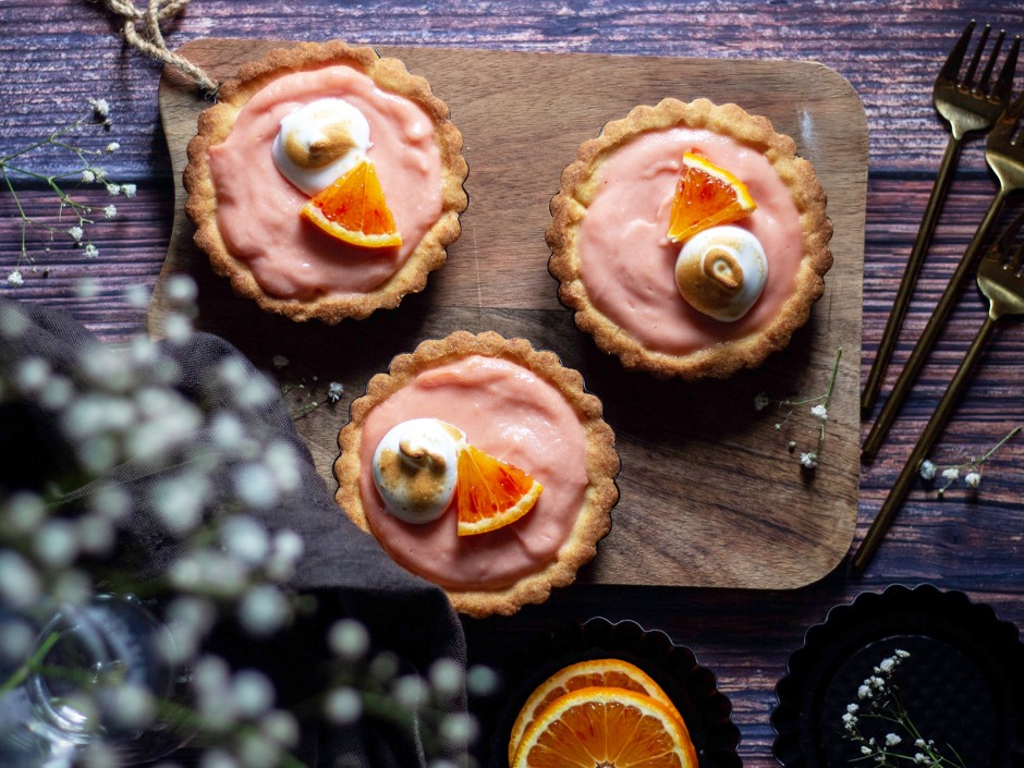 Süsse Tartelettes mit Orangen-Curd
