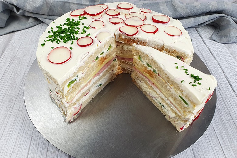 Sandwichtorte, für ein gelungenes Buffet