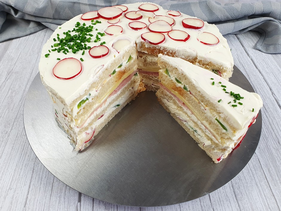 Sandwichtorte, für ein gelungenes Buffet