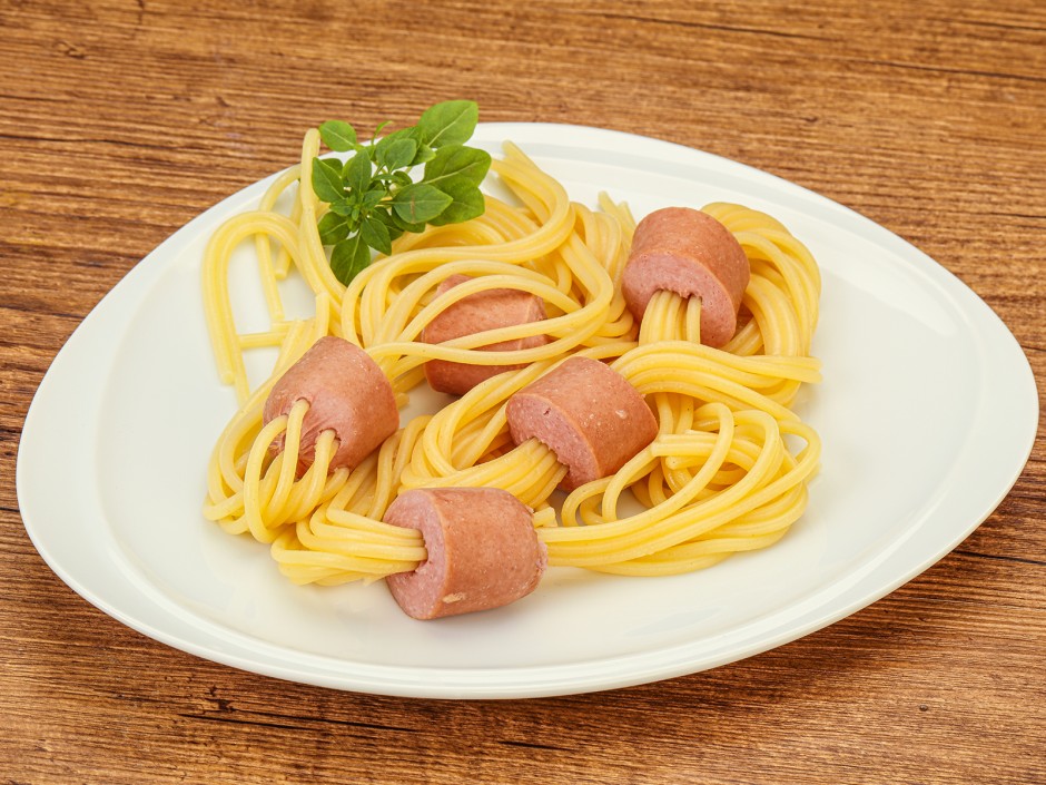 Spaghetti-Würstchen