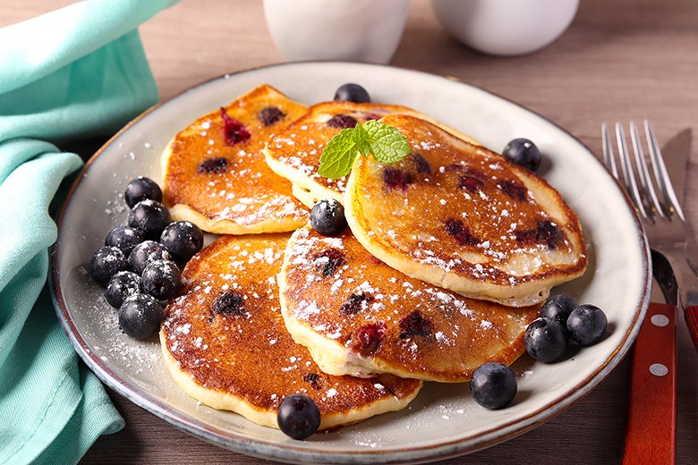 Heidelbeer-Pancakes