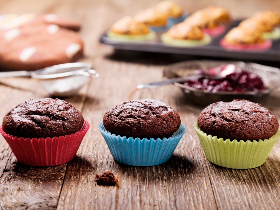 Saftige Schokomuffins