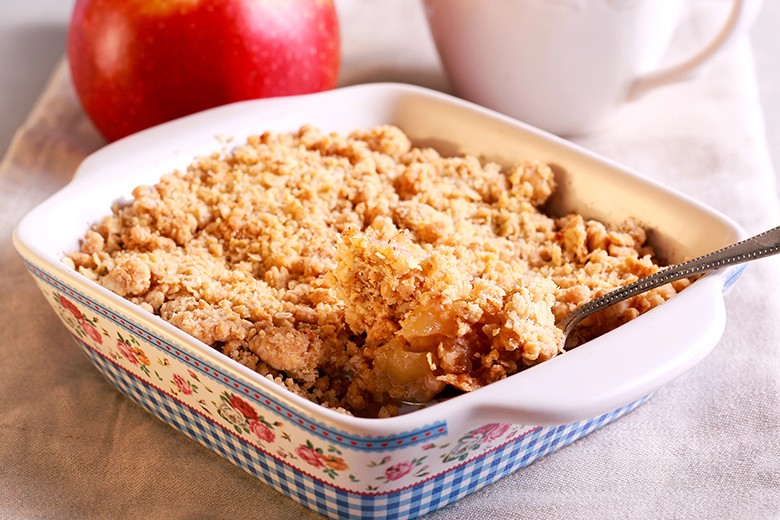 Saftiger Apple Crumble