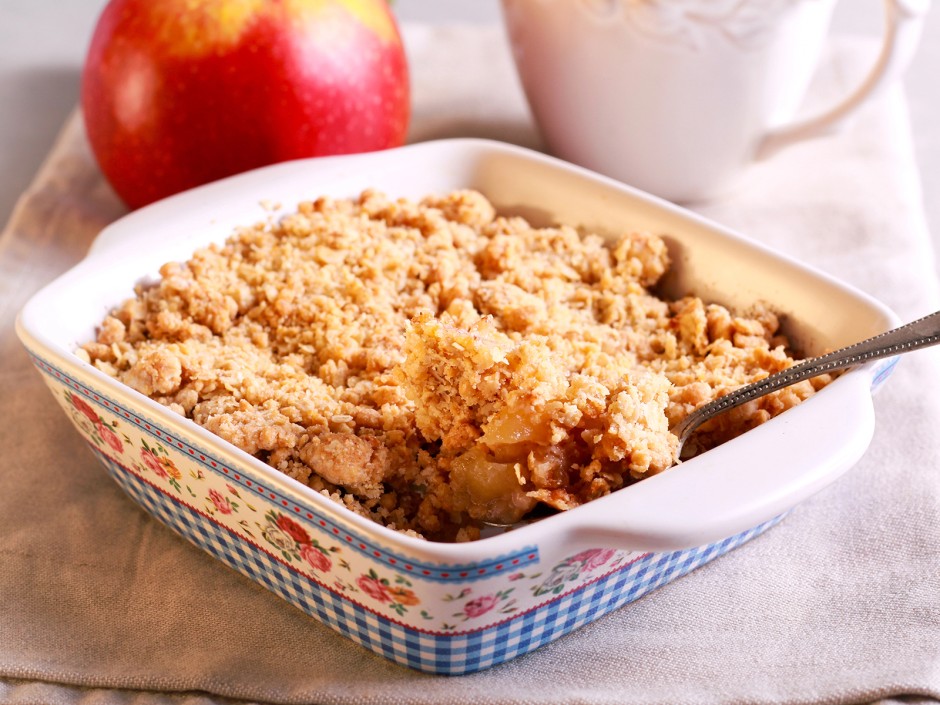 Saftiger Apple Crumble