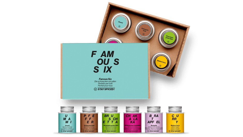 STAY SPICED ! Famous Six Gewürzbox