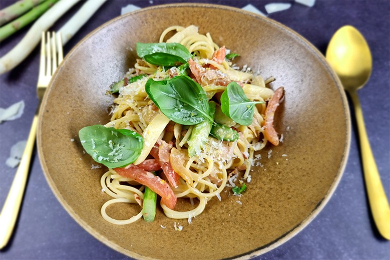 Spaghetti mit Spargel