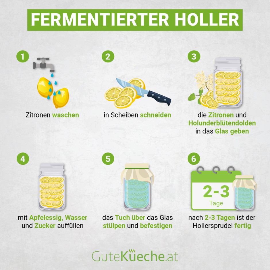 Fermentierter Holler - Hollersprudel
