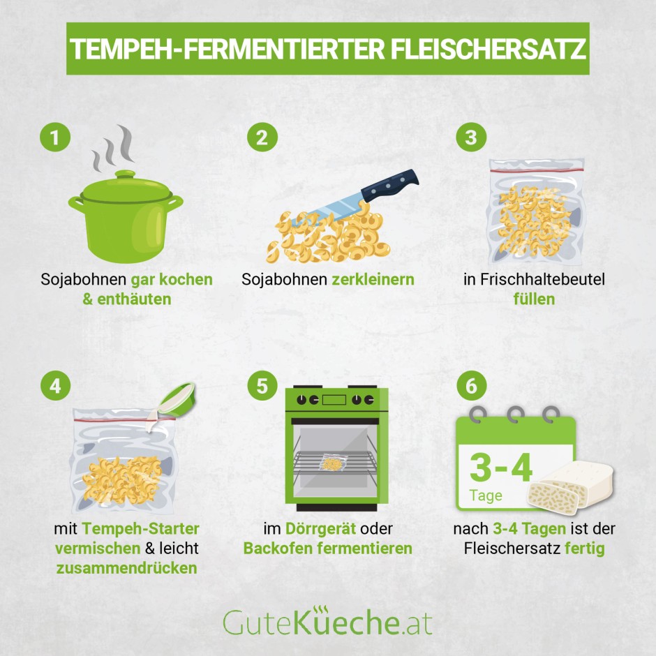 Tempeh - Fermentierter Fleischersatz