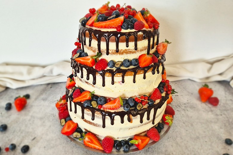 Dreistöckige Torte selber backen