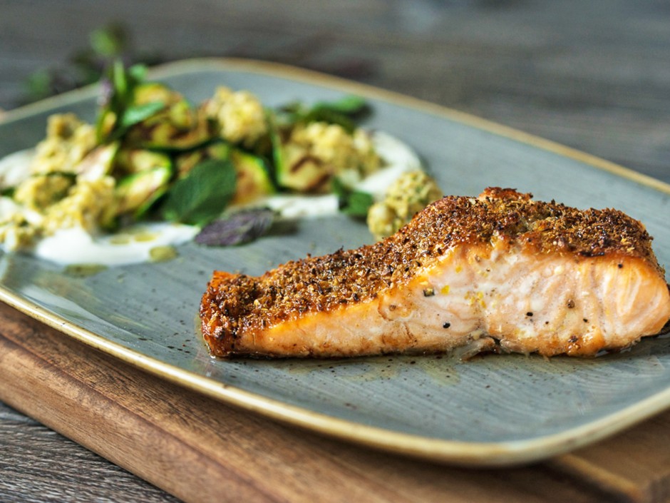  Lachs mit Zitronenrub