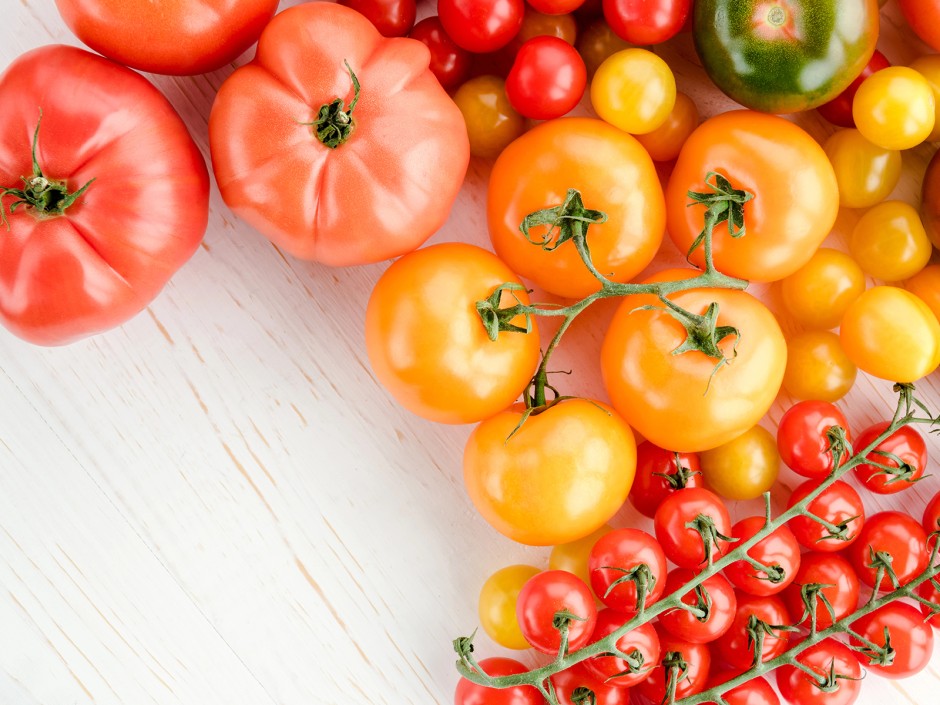 Bekenne Farbe mit Tomate