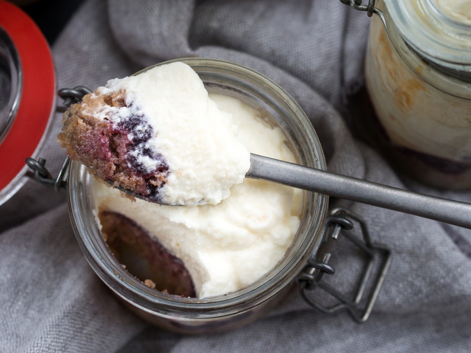Marzipankuchen im Glas