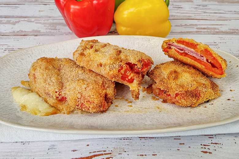 Knusprige Paprika Cordon bleu