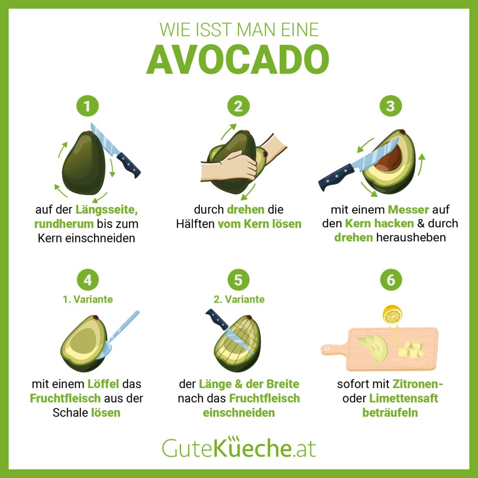 Wie isst man eine Avocado?