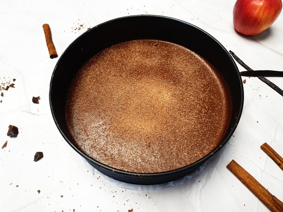 Schokotarte mit Apfelmus