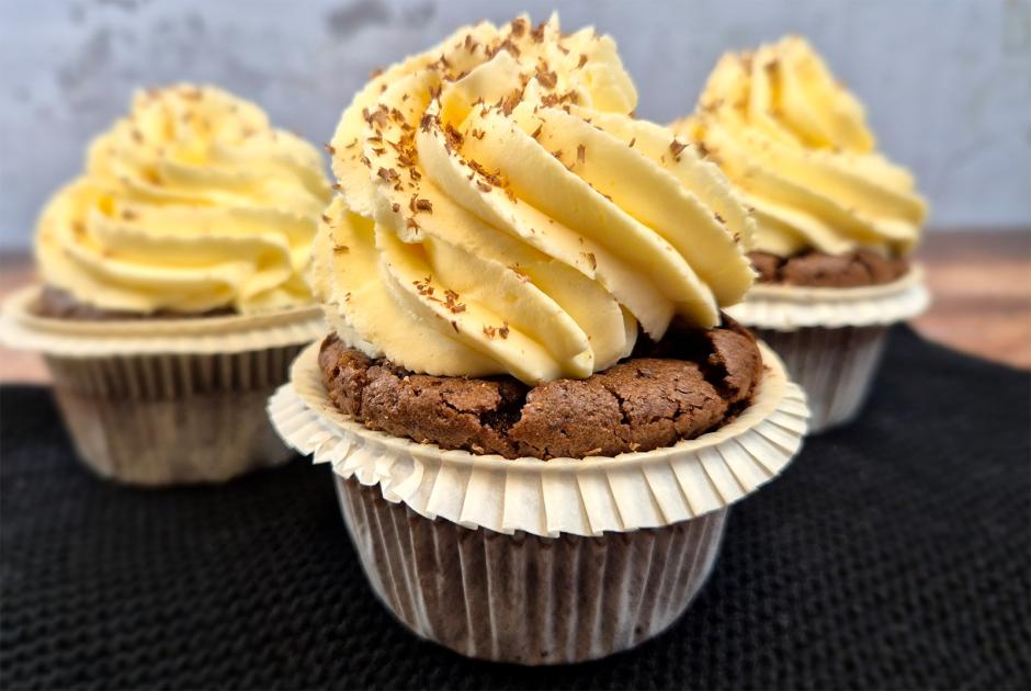 Schoko-Vanille Cupcake