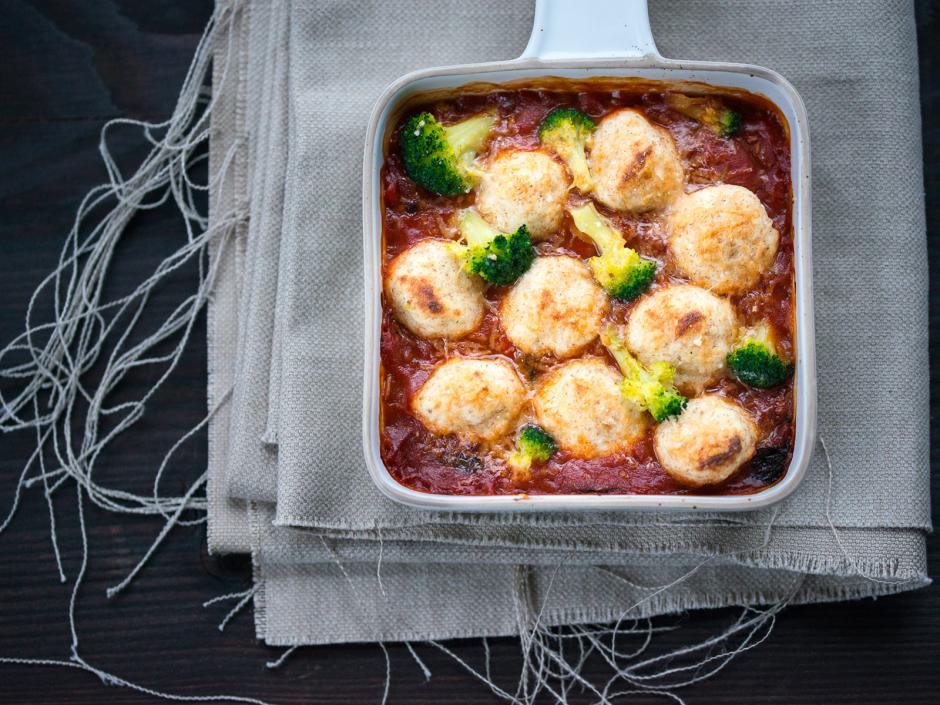 Ricotta-Gnocchi auf Tomatensauce