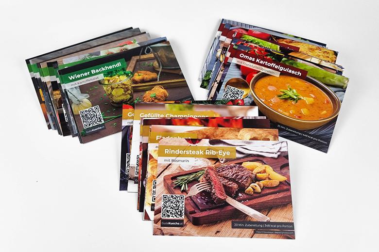 3er Set Rezeptkarten: Klassisch, Regional, Grillen
