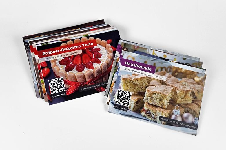 2er Set Rezeptkarten: Kuchen & Kekse