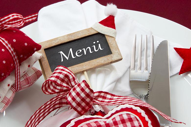 Weihnachtsmenü mit Fisch