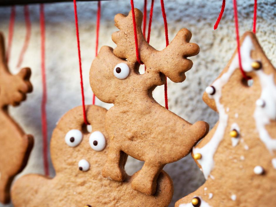 Honiglebkuchen als Christbaumschmuck