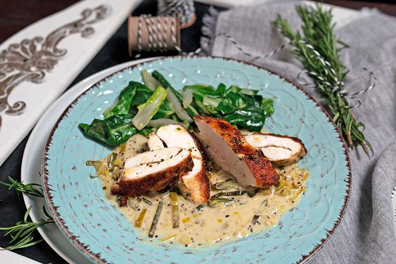 Hühnerfilet in Senfsauce