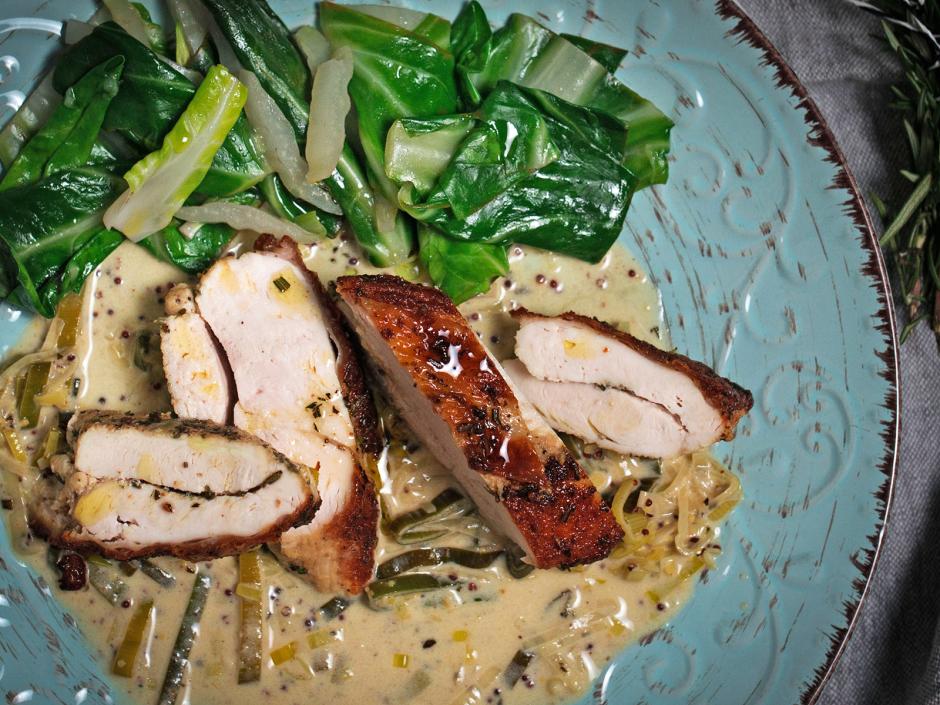 Hühnerfilet in Senfsauce