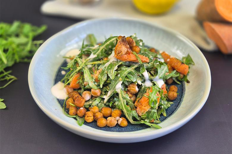 Süßkartoffel-Rucola-Salat