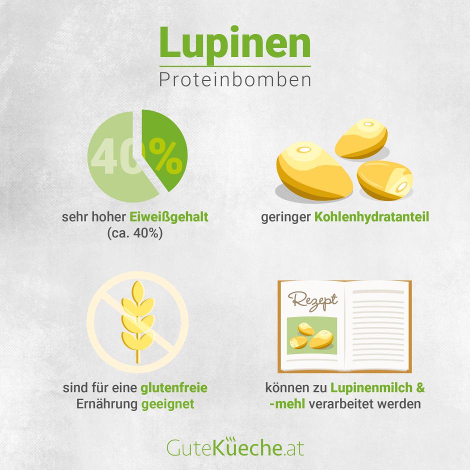Proteinbomben Lupinen