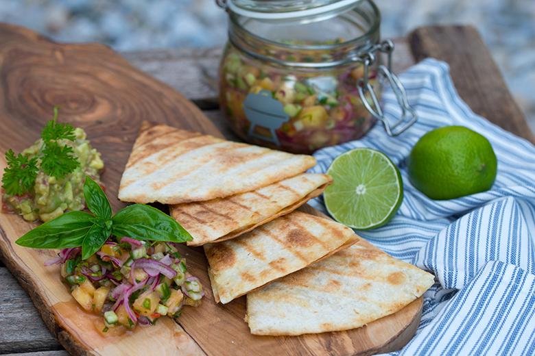Quesadillas vom Grill 